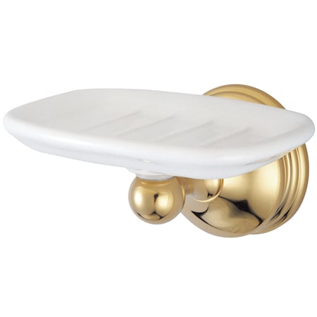 Kingston Brass Vintage Wall-Mount Soap Dish, Polished Brass BA1165PB